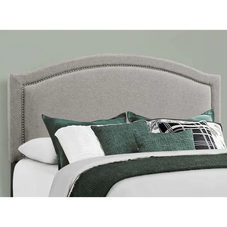Queen Linen Bed with Headboard (60") - Monarch
