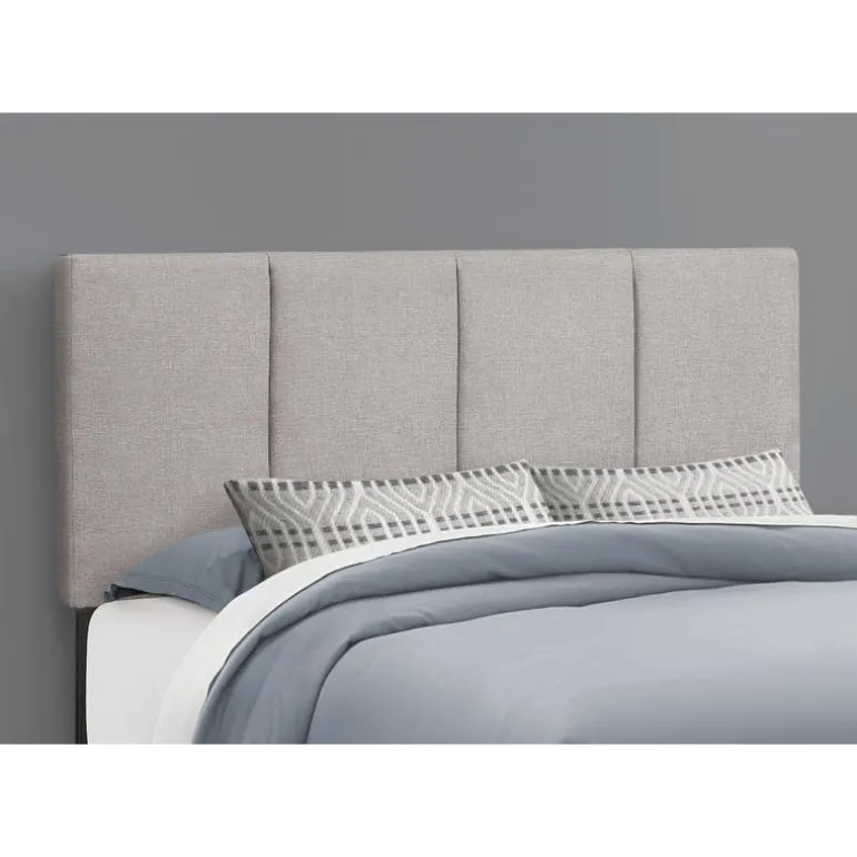 Queen Linen Bed with Headboard (60") - Monarch