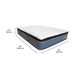 Queen Medium-Firm Mattress-in-a-Box with Pocket Coils- 60"