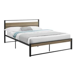 Queen Metal Bed with Headboard (60