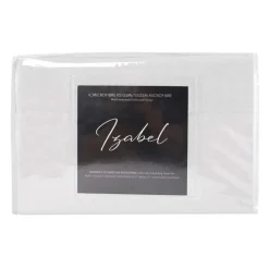 Queen Microfibre Bed Sheet Set - White