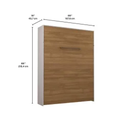 Queen Murphy Bed - Brown