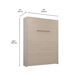 Queen Murphy Bed - Grey