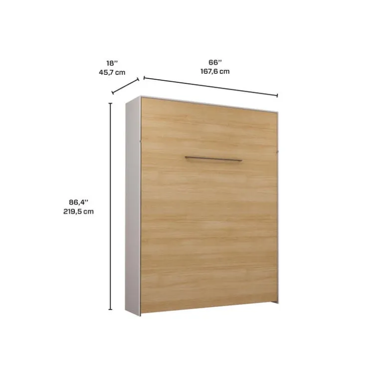 Queen Murphy Bed - Natural