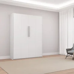 Queen Murphy Bed - White