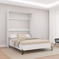 Queen Murphy Bed - White
