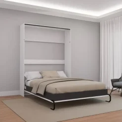 Queen Murphy Bed - White
