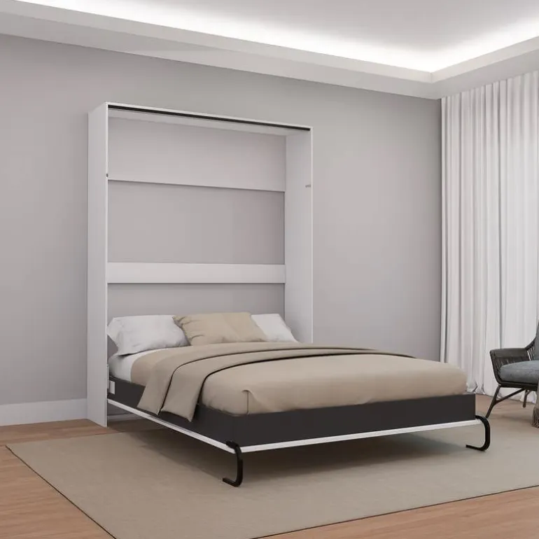 Queen Murphy Bed - White