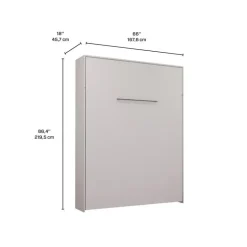 Queen Murphy Bed - White
