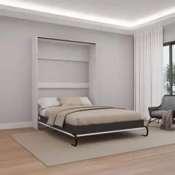 Queen Murphy Bed - White