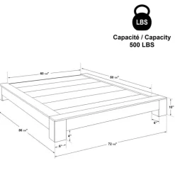 Queen Platform Bed (60")
