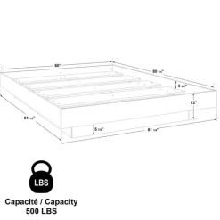 Queen Platform Bed (60