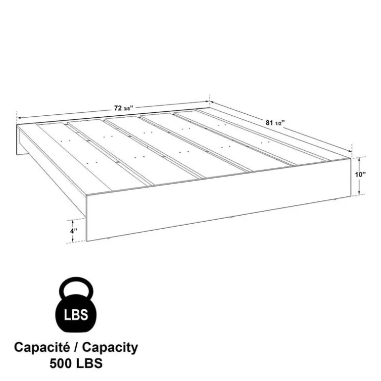Queen Platform Bed (60")