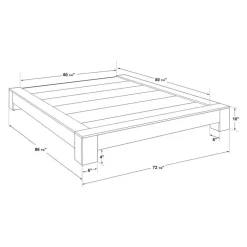 Queen Platform Bed (60")