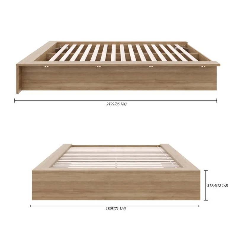 Queen Platform Bed (60") - Nexera