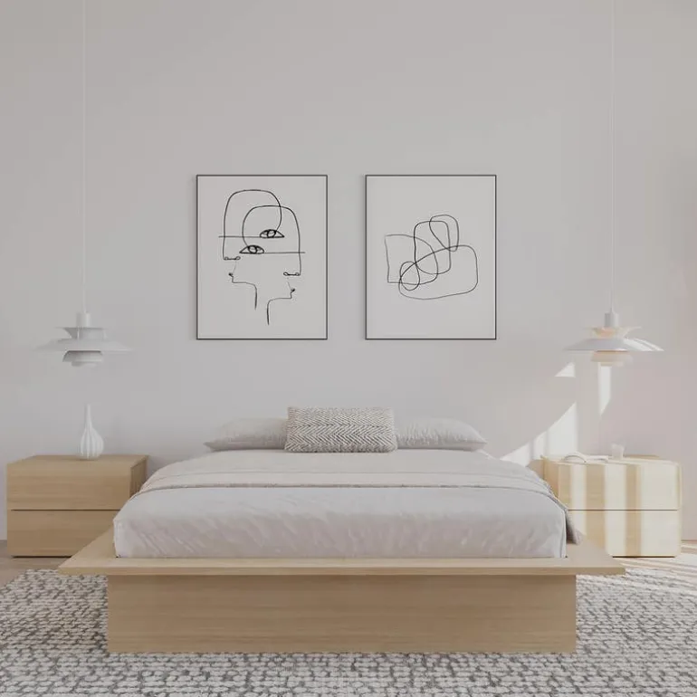 Queen Platform Bed (60") - Nexera