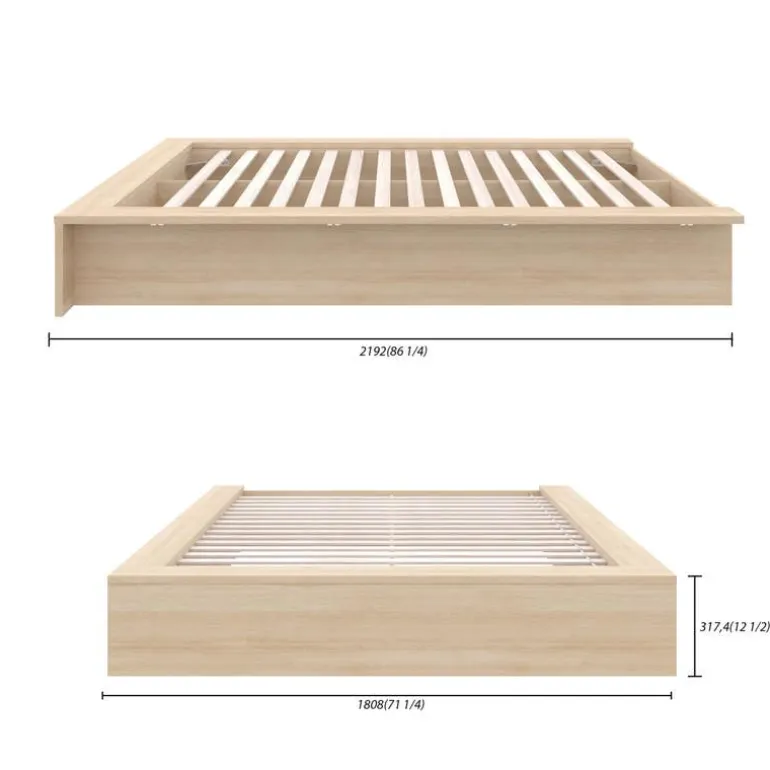 Queen Platform Bed (60") - Nexera