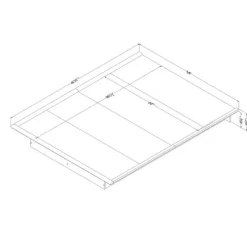 Queen Platform Bed (60'') - South Shore