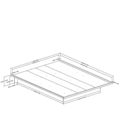 Queen Platform Bed (60'') - South Shore