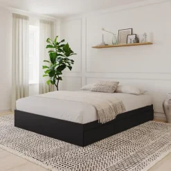 Queen Platform Bed with 3-Drawer Storage (60