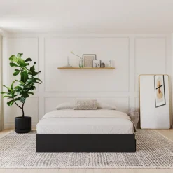 Queen Platform Bed with 3-Drawer Storage (60