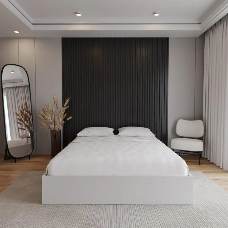 Queen Platform Bed with 2-Drawer Storage (60") - Nexera
