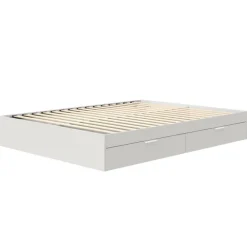Queen Platform Bed with 2-Drawer Storage (60