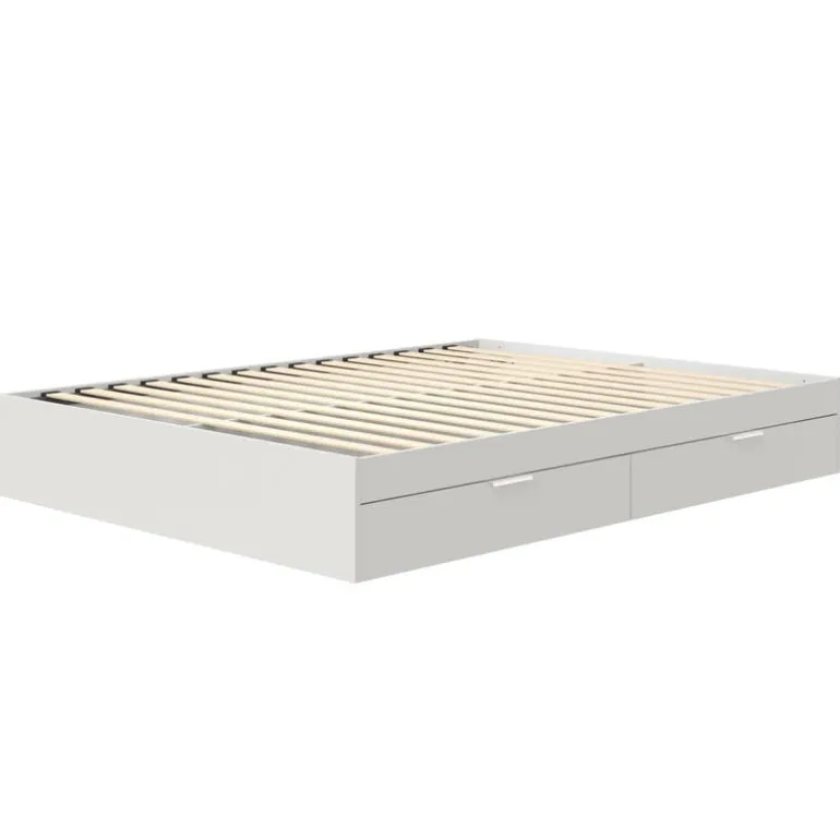 Queen Platform Bed with 2-Drawer Storage (60") - Nexera