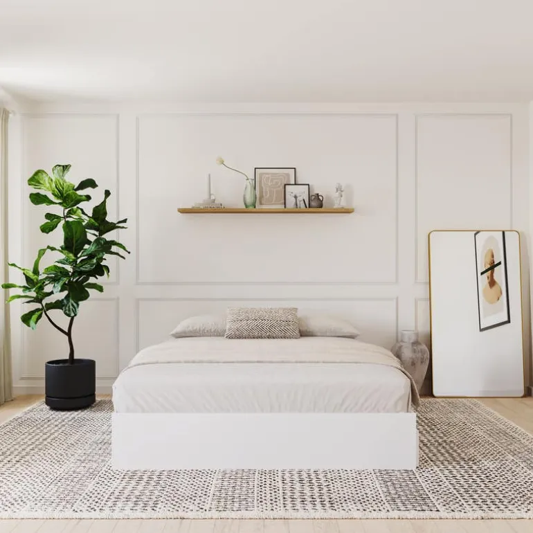 Queen Platform Bed with 3-Drawer Storage (60") - Nexera
