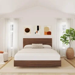 Queen Platform Bed with Headboard (60'') - Nexera