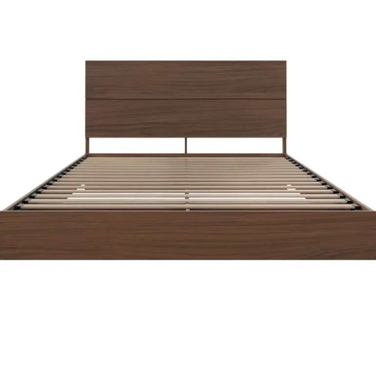 Queen Platform Bed with Headboard (60'') - Nexera