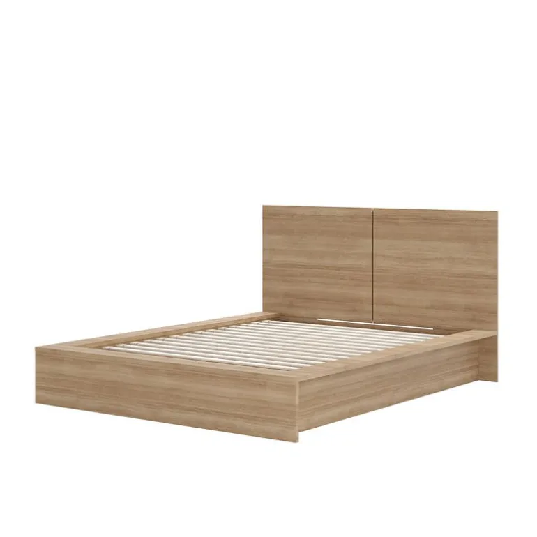 Queen Platform Bed with Headboard (60") - Nexera