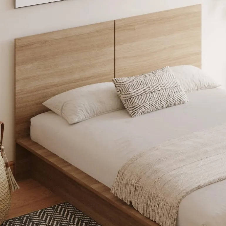 Queen Platform Bed with Headboard (60") - Nexera