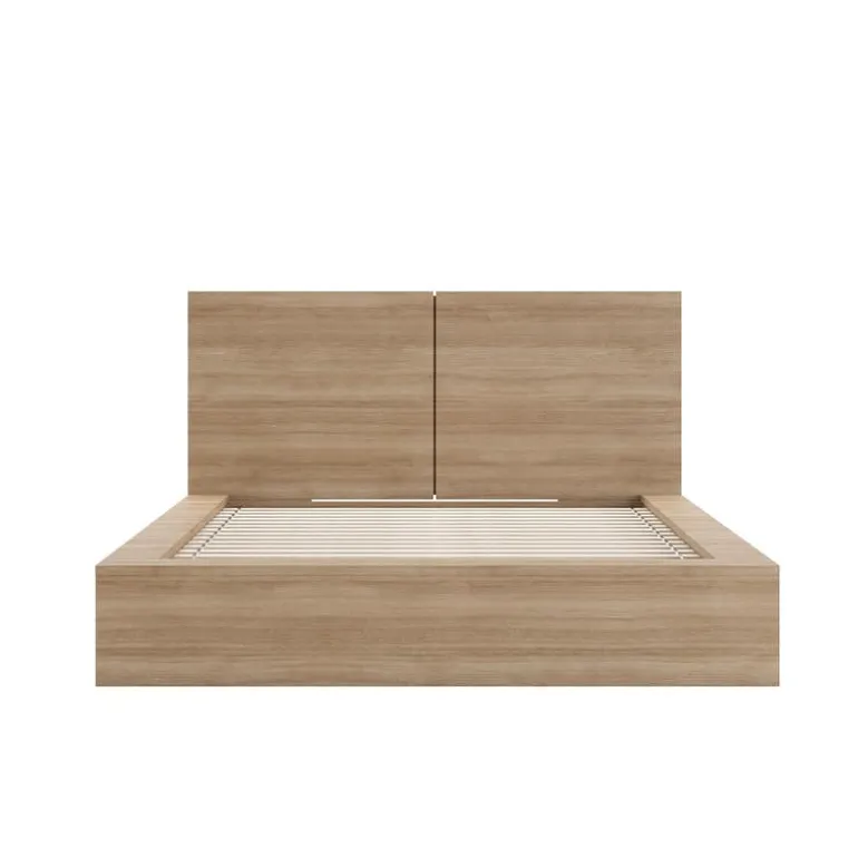 Queen Platform Bed with Headboard (60") - Nexera