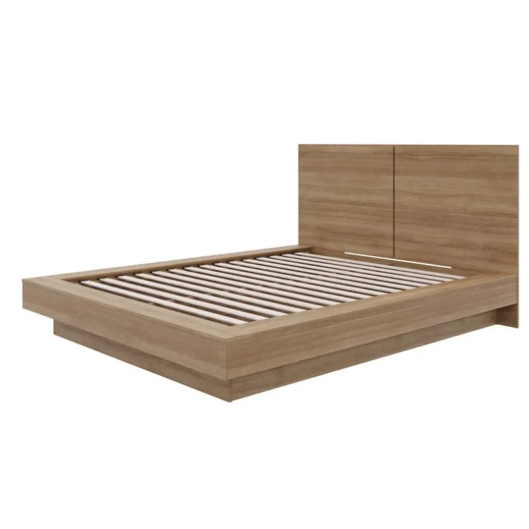 Queen Platform Bed with Headboard (60") - Nexera