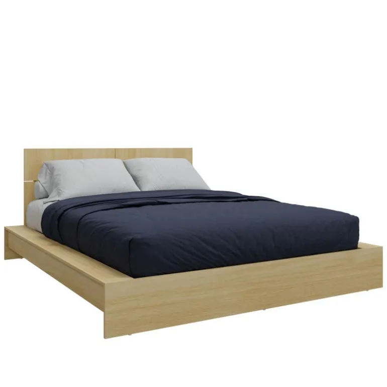 Queen Platform Bed with Headboard (60")