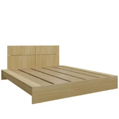 Queen Platform Bed with Headboard (60