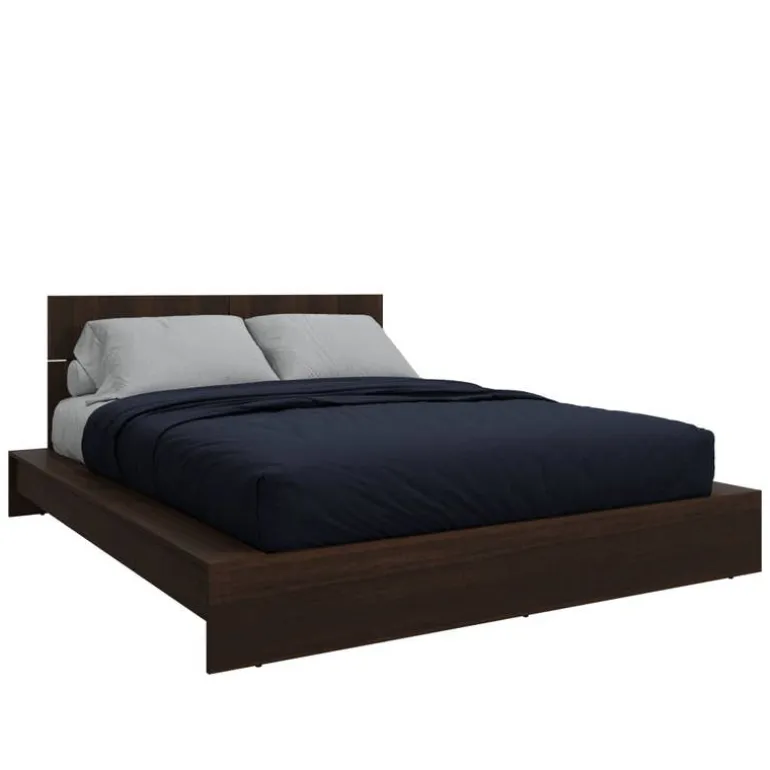Queen Platform Bed with Headboard (60")