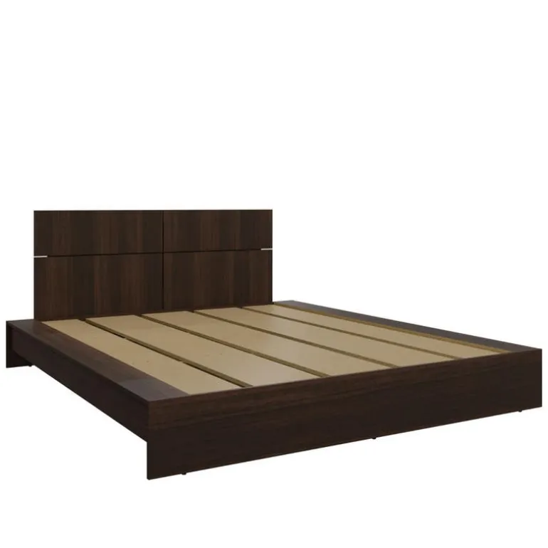 Queen Platform Bed with Headboard (60")