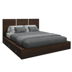 Queen Platform Bed with Headboard (60