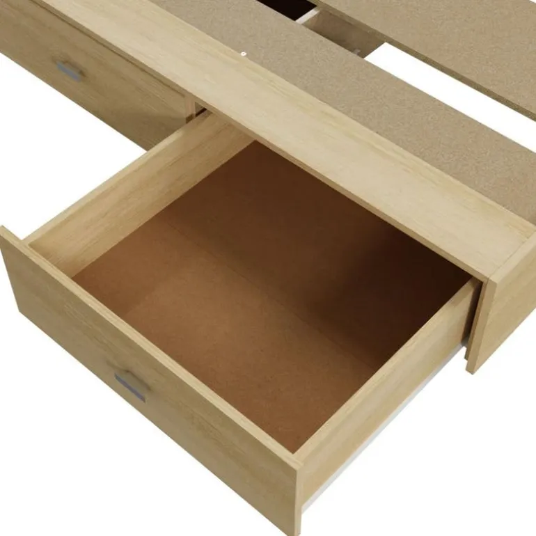 Queen Platform Bed with Headboard (60")