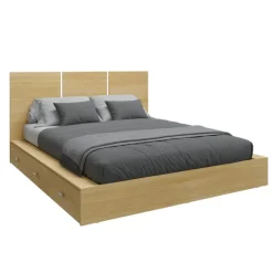 Queen Platform Bed with Headboard (60