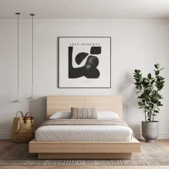 Queen Platform Bed with Headboard (60") - Nexera