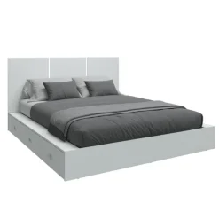 Queen Platform Bed with Headboard (60