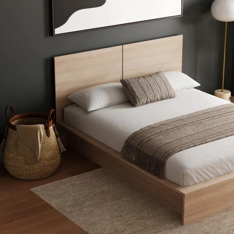 Queen Platform Bed with Headboard (60") - Nexera