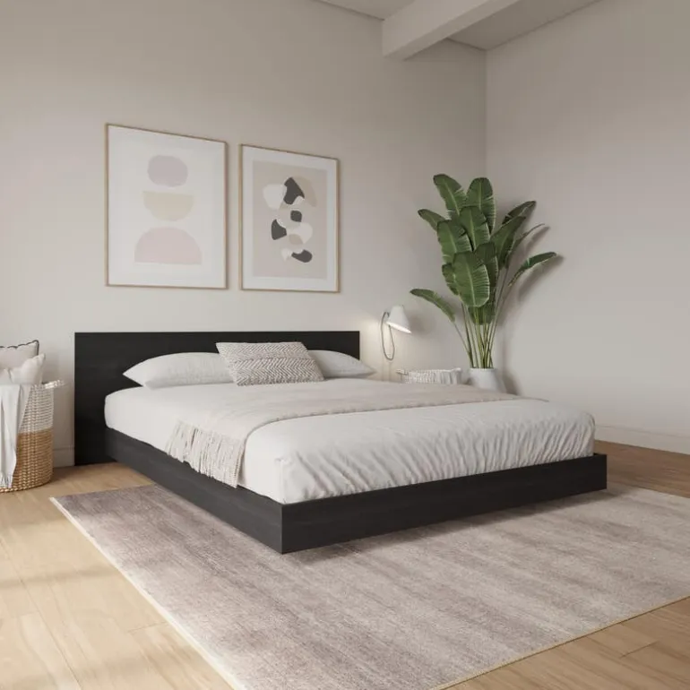 Queen Platform Bed with Headboard (60") - Nexera