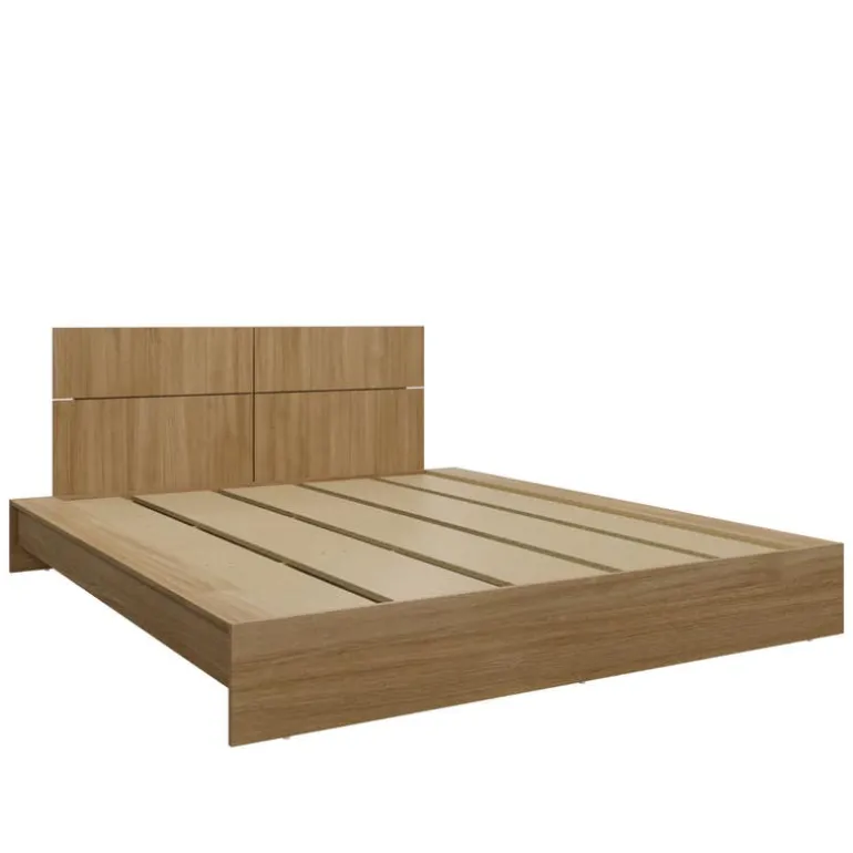 Queen Platform Bed with Headboard (60")