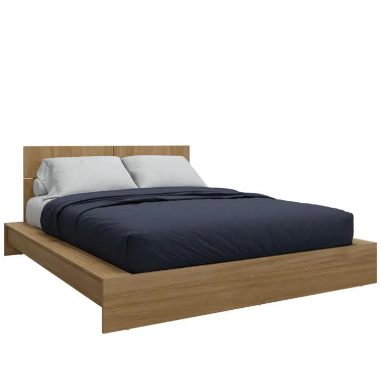 Queen Platform Bed with Headboard (60")