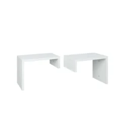 Queen Platform Bed with Integrated Bedside Tables (60")