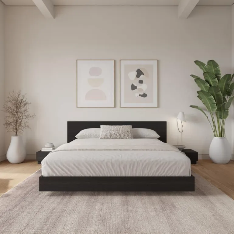 Queen Platform Bedroom Set (60") - 4 pcs - Nexera